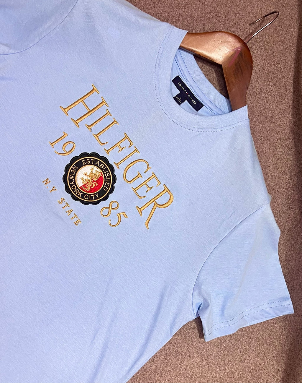 Premium Embroidery Tshirt Sky | Shirtology Bangladesh