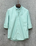 Premium Solid Logo Oxford Cotton Shirt RLS 221