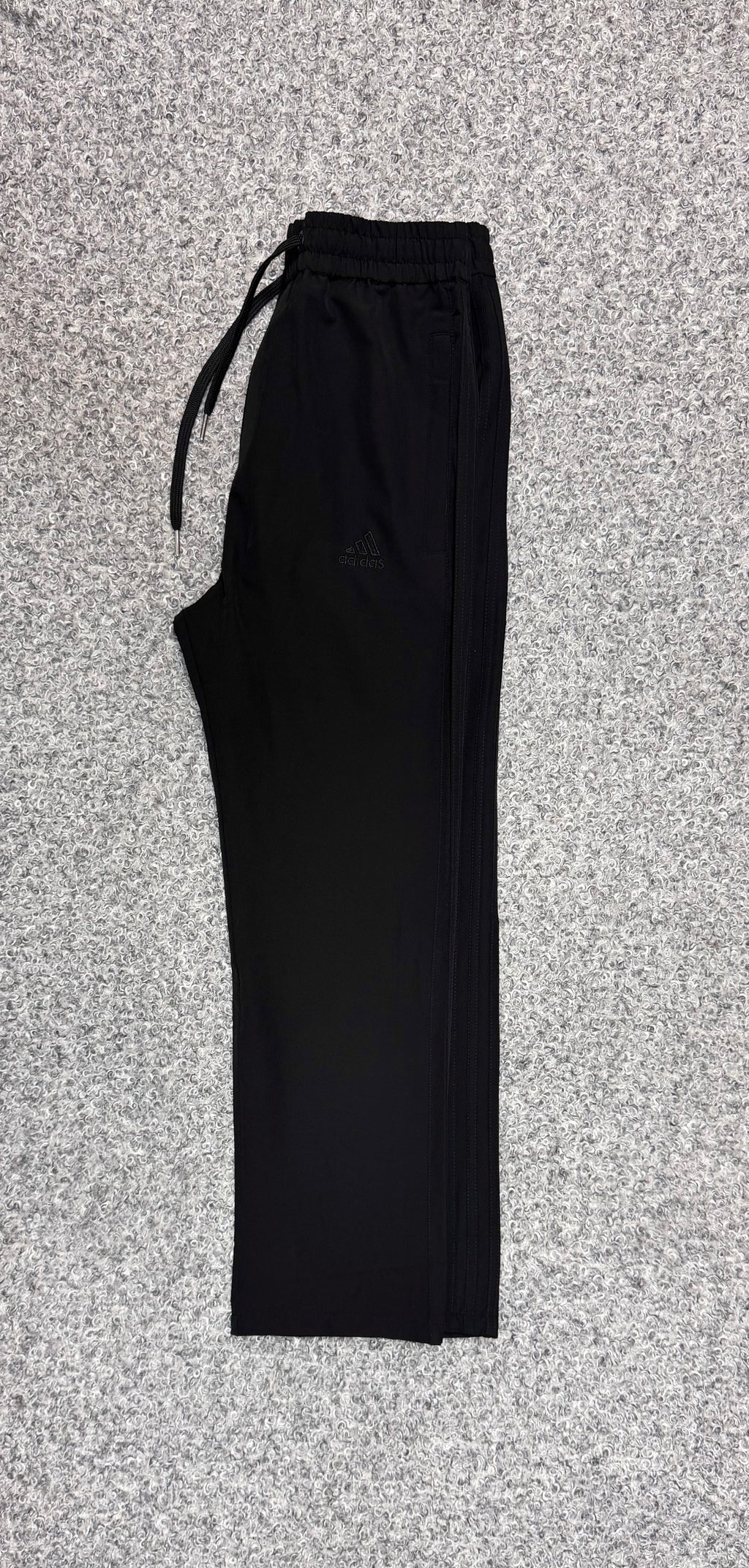 Premium Matching Three Stripe Full Athletic Track Pant Black ADTKPT