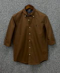 Premium Solid LOGO Oxford Cotton Shirt | Solid Shirt | Shirtology Bangladesh