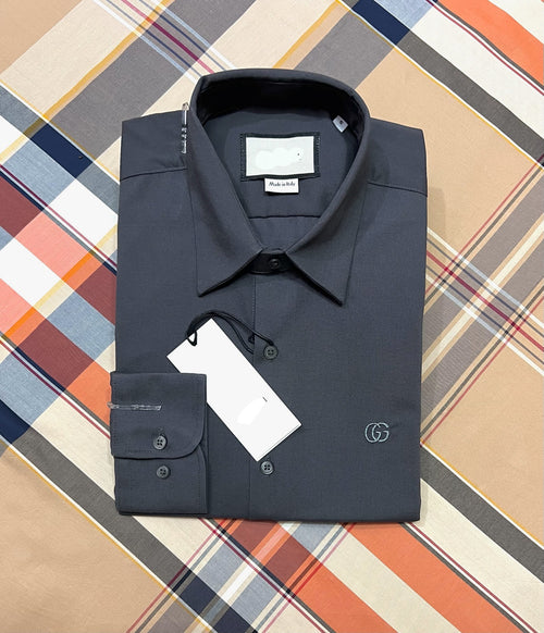 GCS Premium Solid Shirt Charcoal | Shirtology Bangladesh