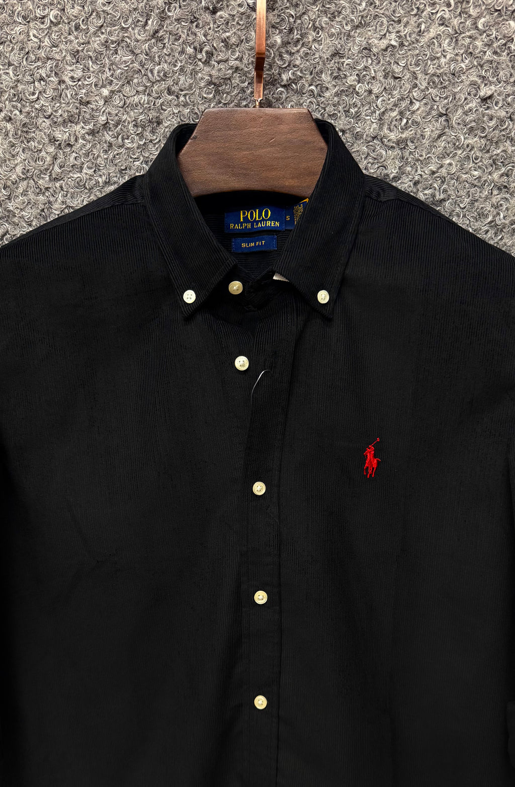 Elite Corduroy Button-Down Shirt Cord Black 106 CRDS 30