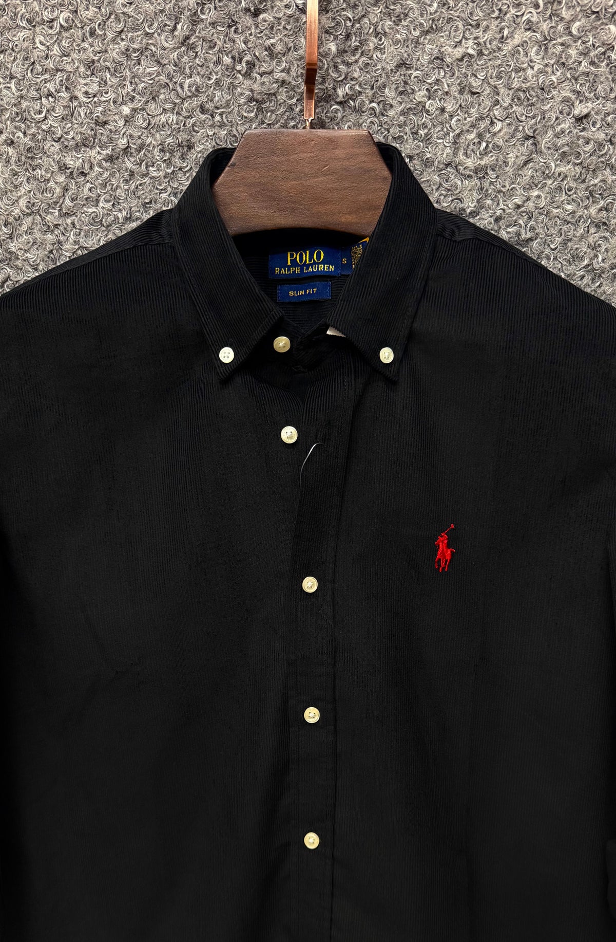 Elite Corduroy Button-Down Shirt Cord Black 106 CRDS 30