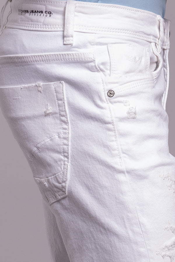 White 5 Pocket Low-Rise Ankle Length Jeans RJ5994A | Denim pant | Shirtology Bangladesh