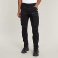 Rovic Zip 3D Tapered Pants Black