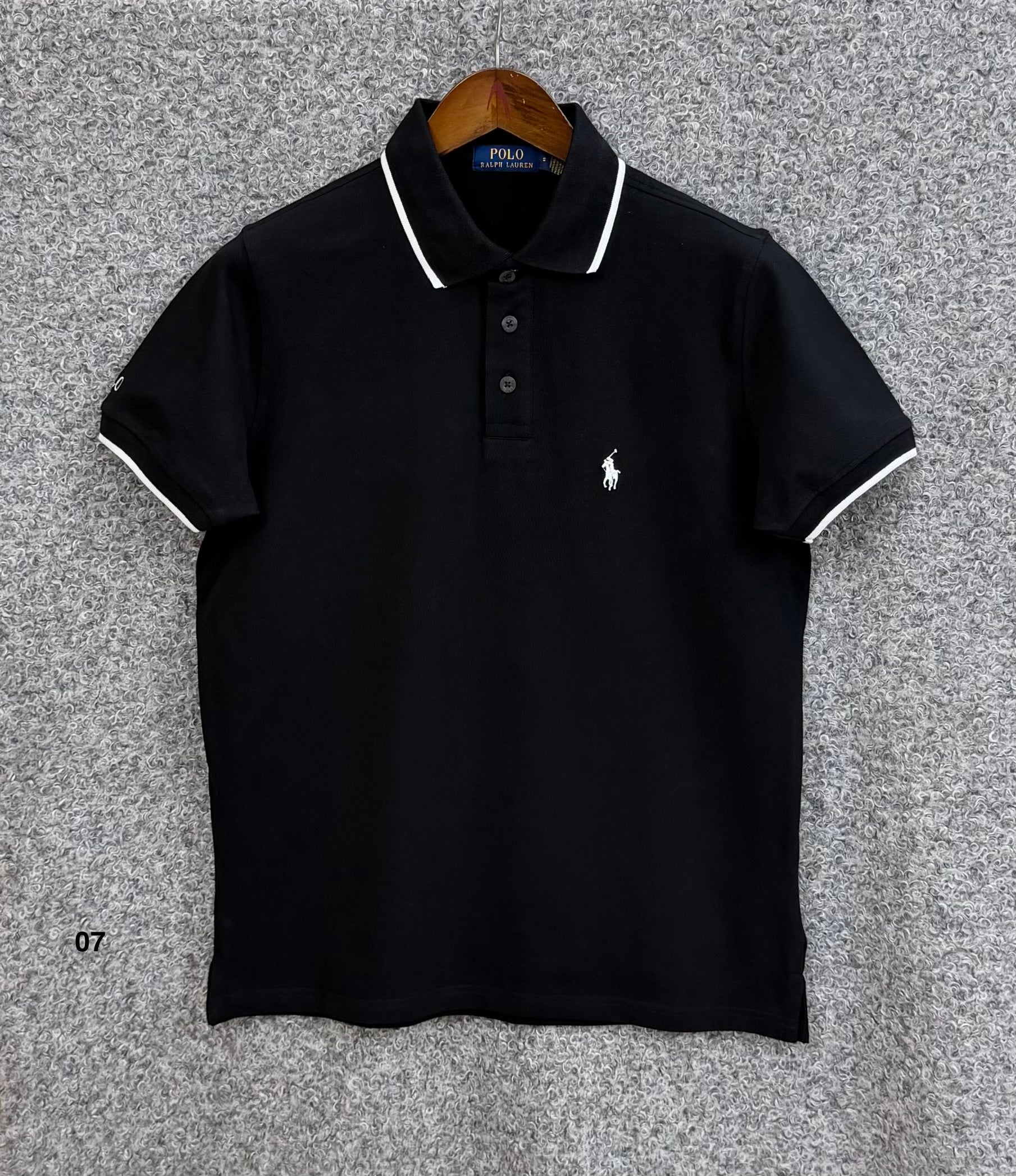 Classic Sophisticated Polo TShirt RLTP Black 07