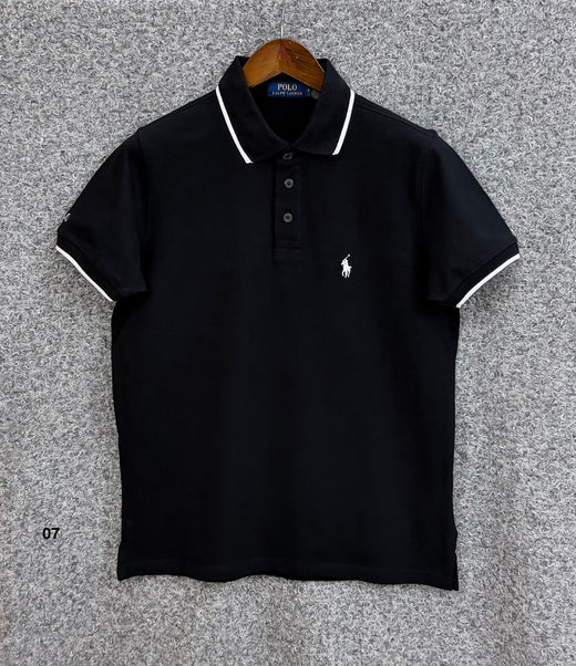 Classic Sophisticated Polo TShirt RLTP Black 07