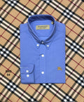 Signature Solid Shirt BRS without contrast sky | Shirtology Bangladesh