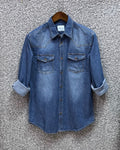 Premium Denim Shirt deep shade (B)