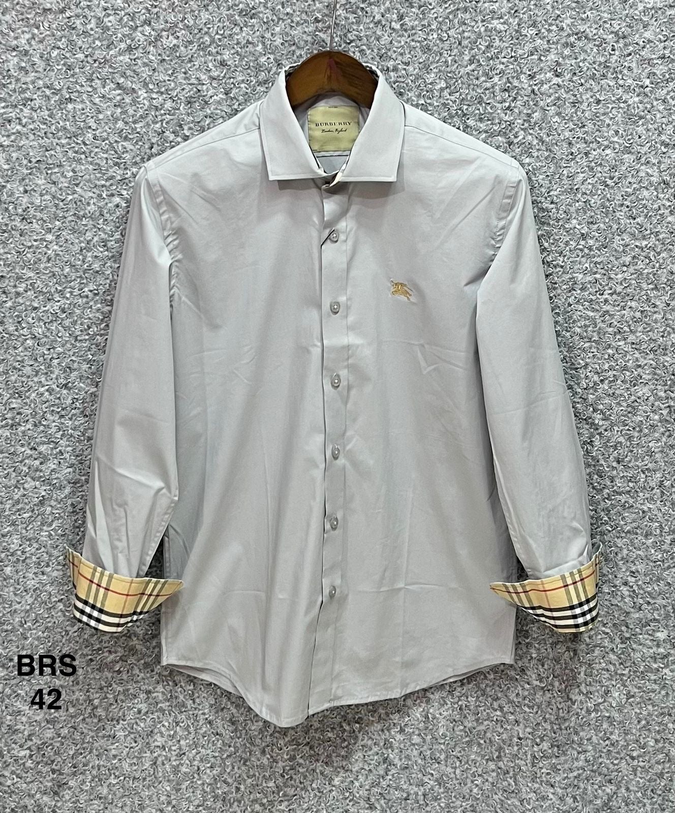 Signature Solid Shirt BRS Formal collar light Ash 42 | Shirtology Bangladesh