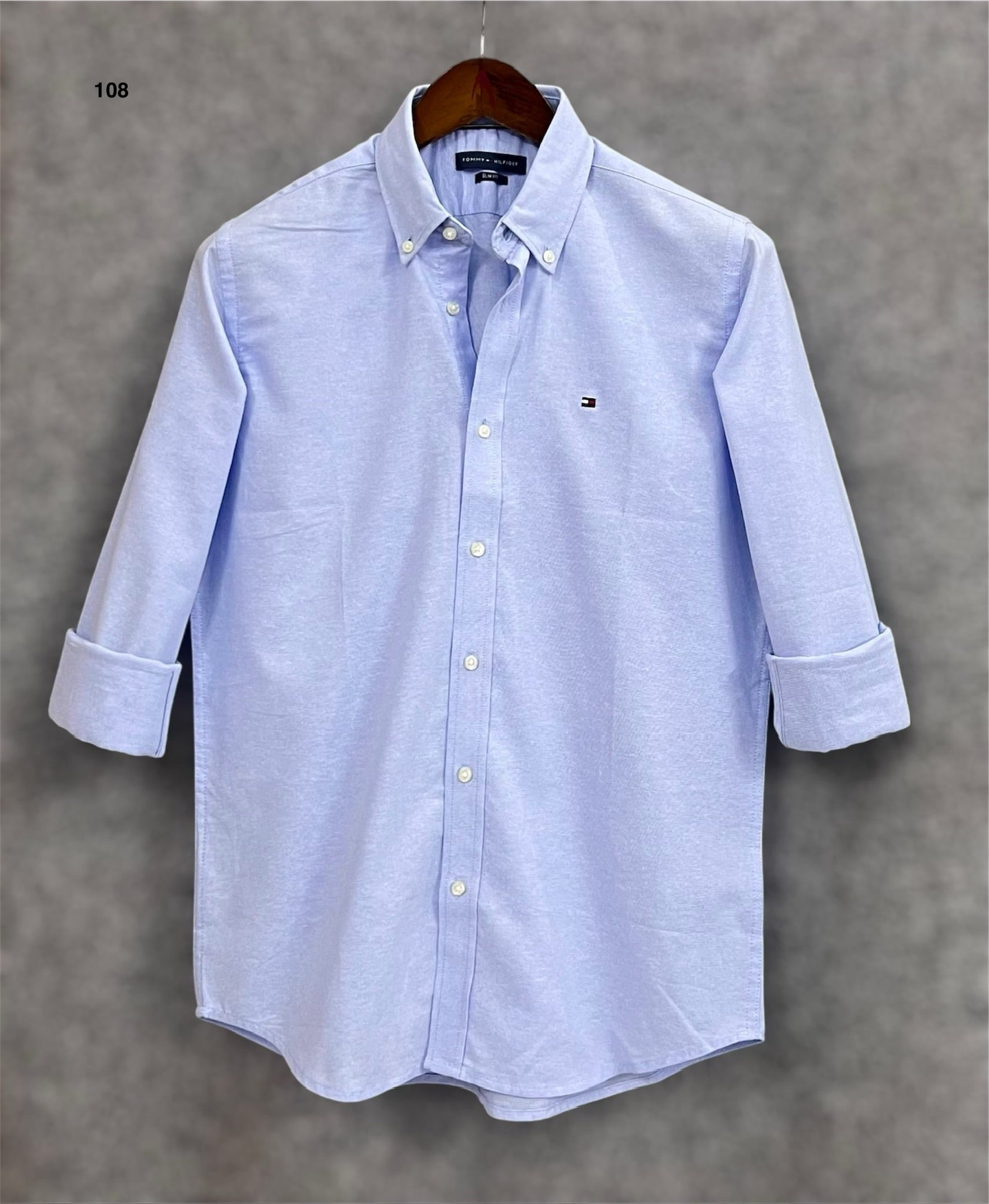 TMS Signature Solid Cotton Shirt 108
