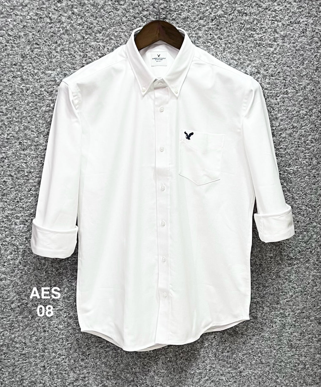 Premium Solid Oxford Cotton Shirt AES white | Solid Shirt | Shirtology Bangladesh