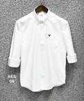 Premium Solid Oxford Cotton Shirt AES white | Solid Shirt | Shirtology Bangladesh