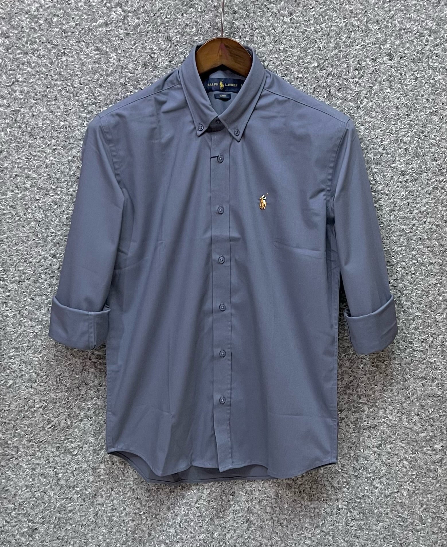 Premium Solid Stretch Cotton Shirt RLS 03