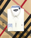 TMS Signature Solid Cotton Shirt white oxford | Solid Shirt | Shirtology Bangladesh