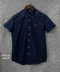 Premium Half Sleeve Solid Shirt RLSS 09 Navy