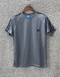 Premium shoulder Three Stripe Performance jersey tshirt ADSJ Ash | Shirtology Bangladesh