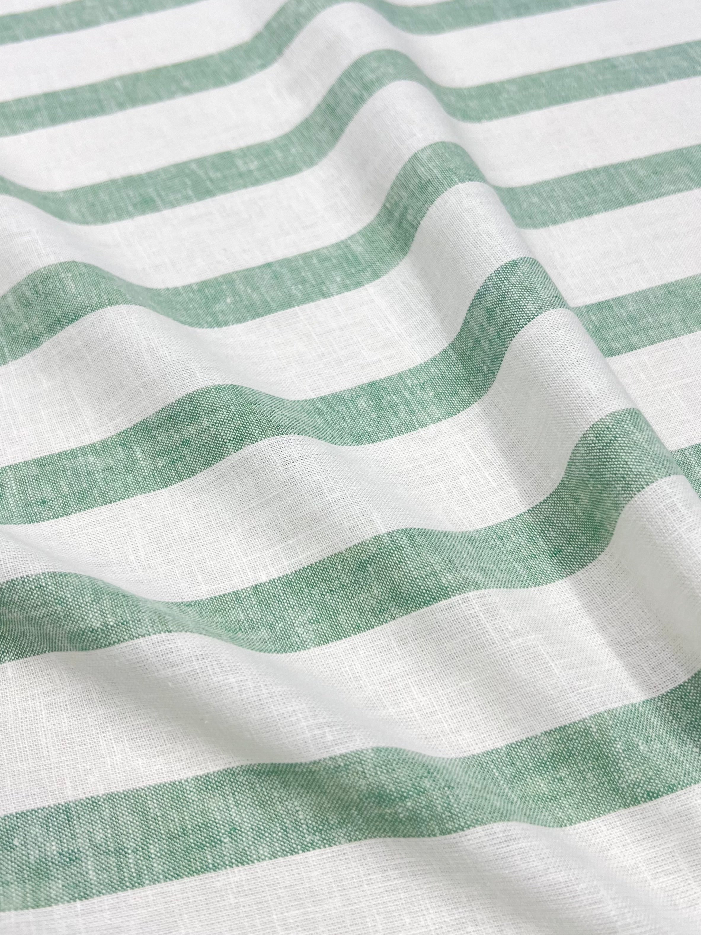 Green Stripe Remi Fabric