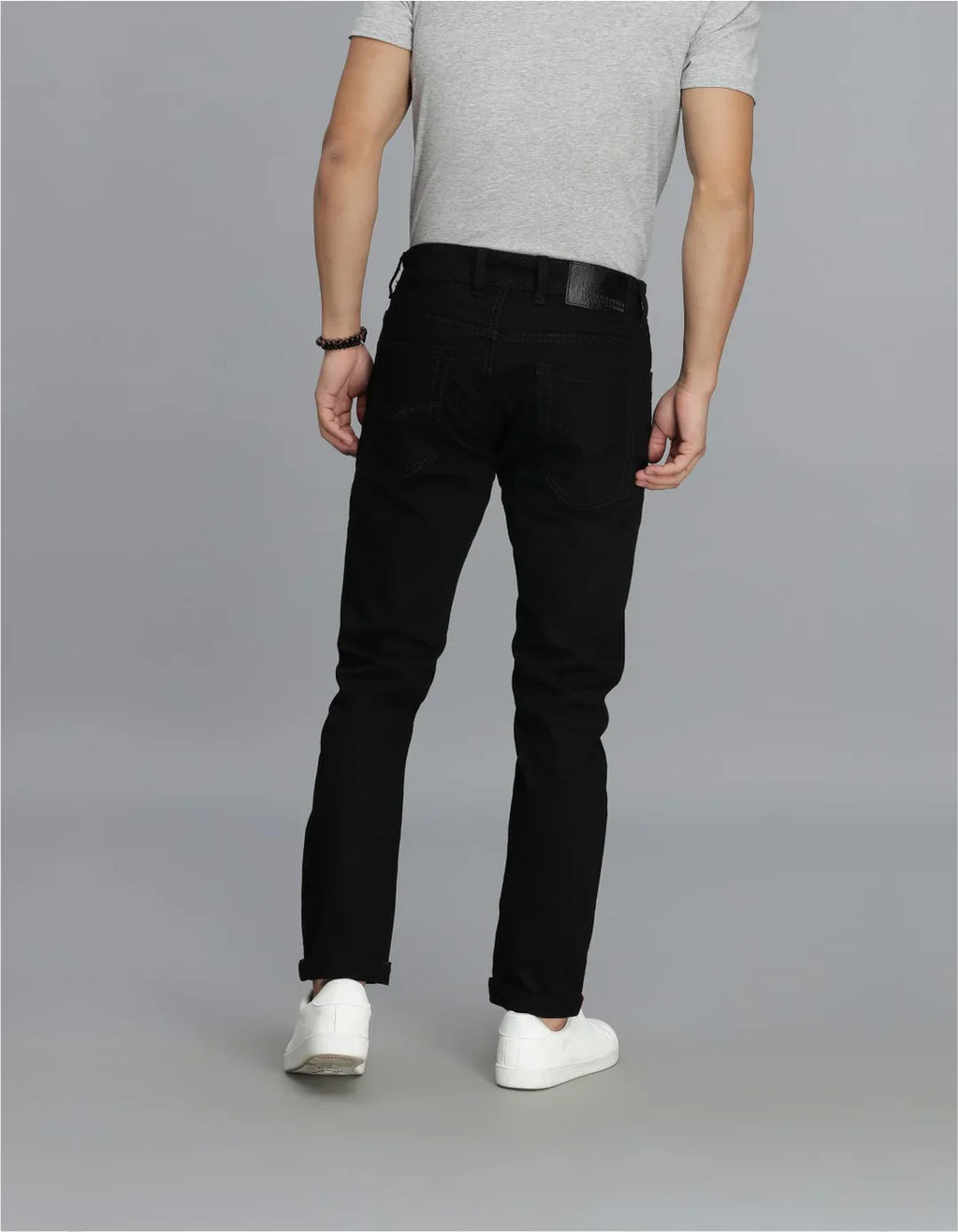 BLACK 5 POCKET LOW-RISE ANKLE LENGTH JEANS RJ6068