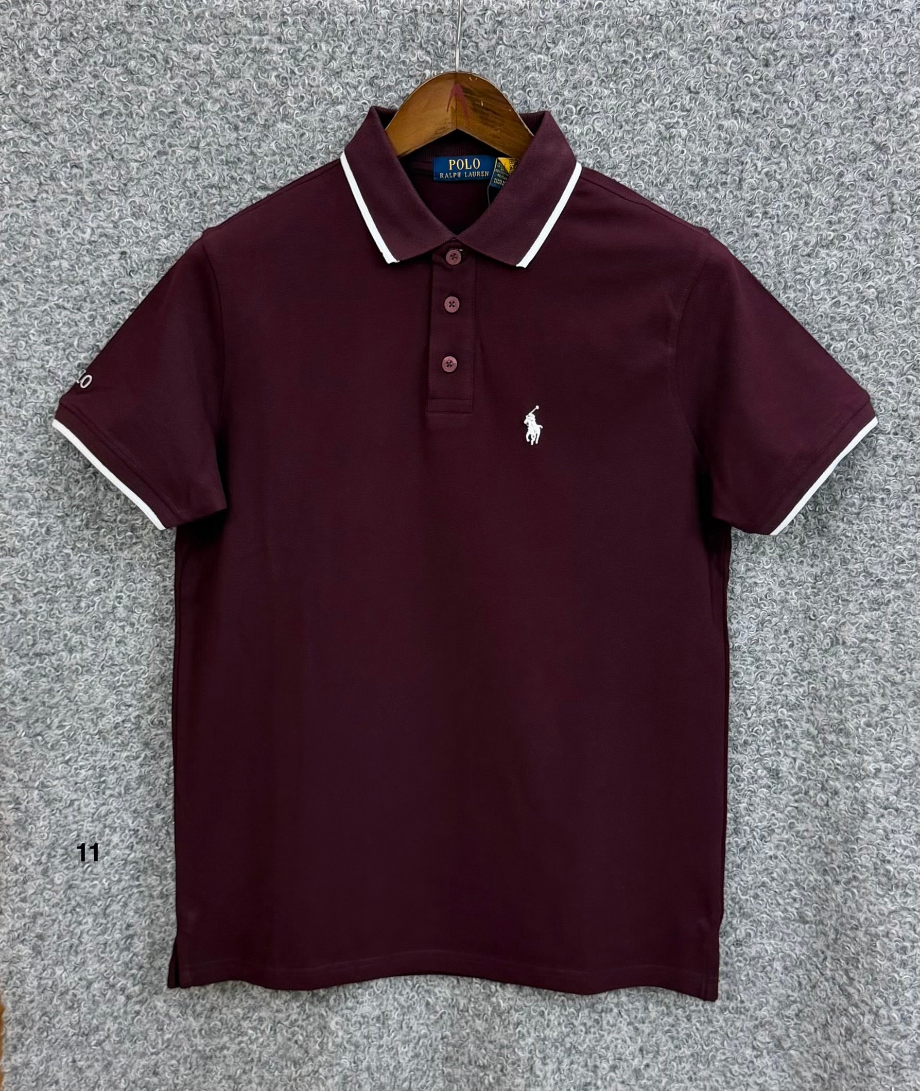 Classic Sophisticated Polo TShirt RLTP Maroon 11