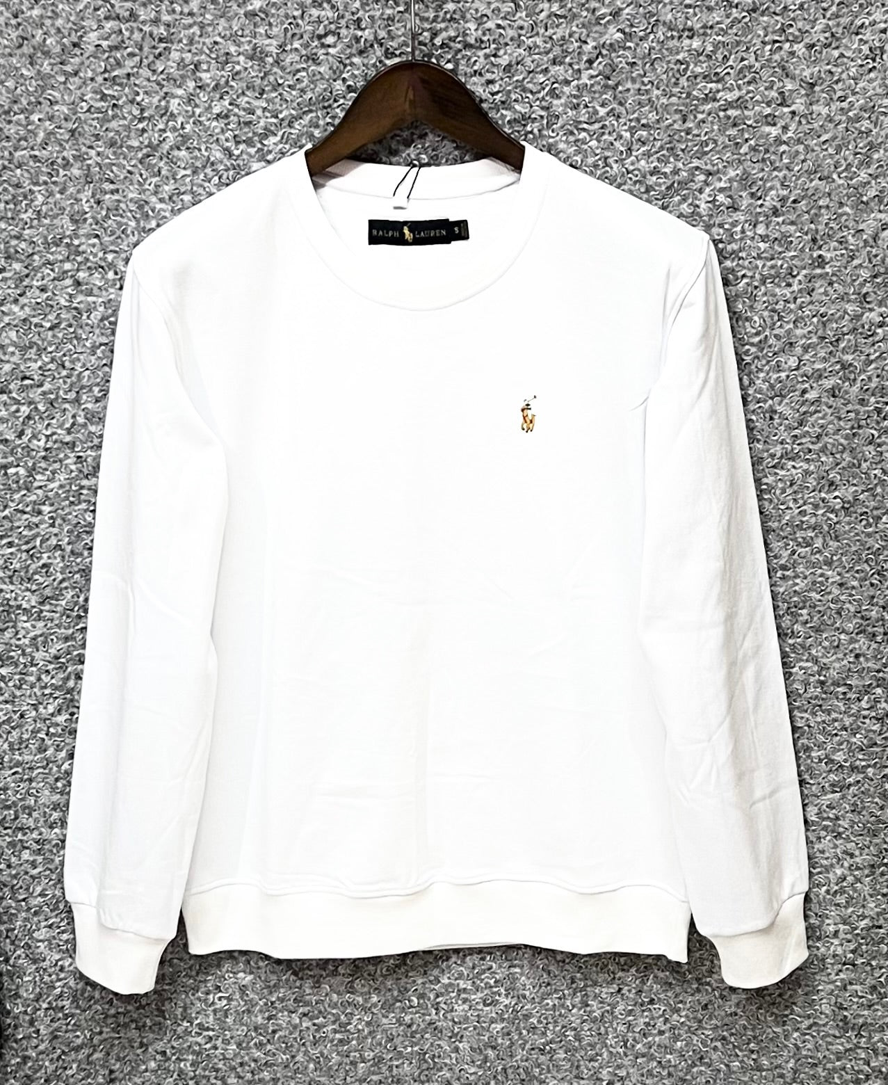Premium Solid Sweatshirt RL White