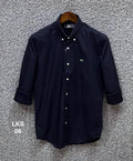 Premium Solid Oxford Cotton Shirt LKS deep navy 06 | Solid Shirt | Shirtology Bangladesh