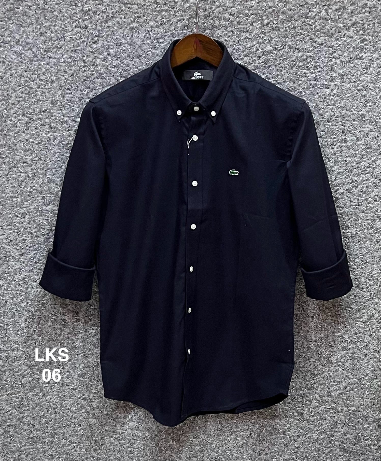 Premium Solid Oxford Cotton Shirt LKS deep navy 06 | Solid Shirt | Shirtology Bangladesh