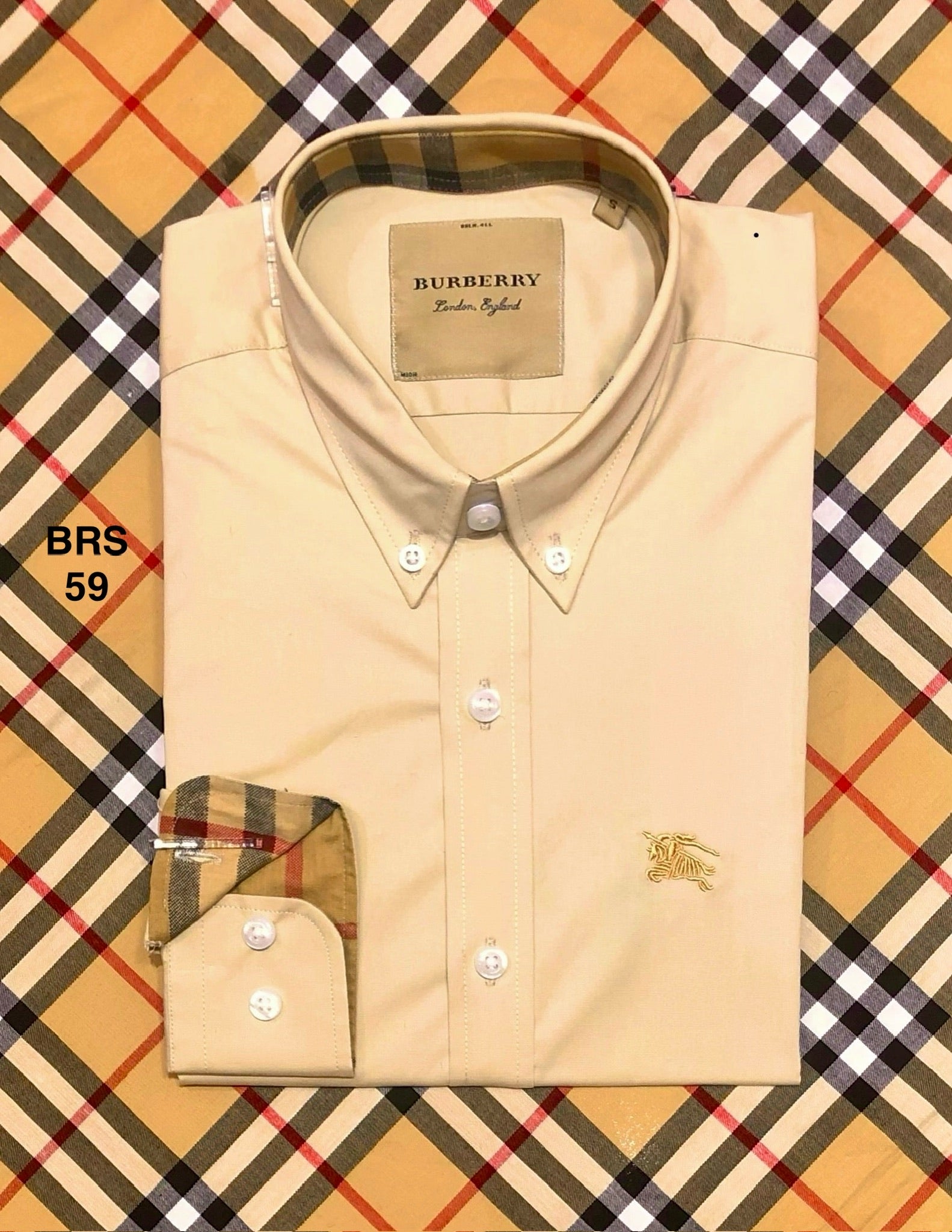 Signature Solid Shirt BRS down button biscuit 59 | Shirtology Bangladesh