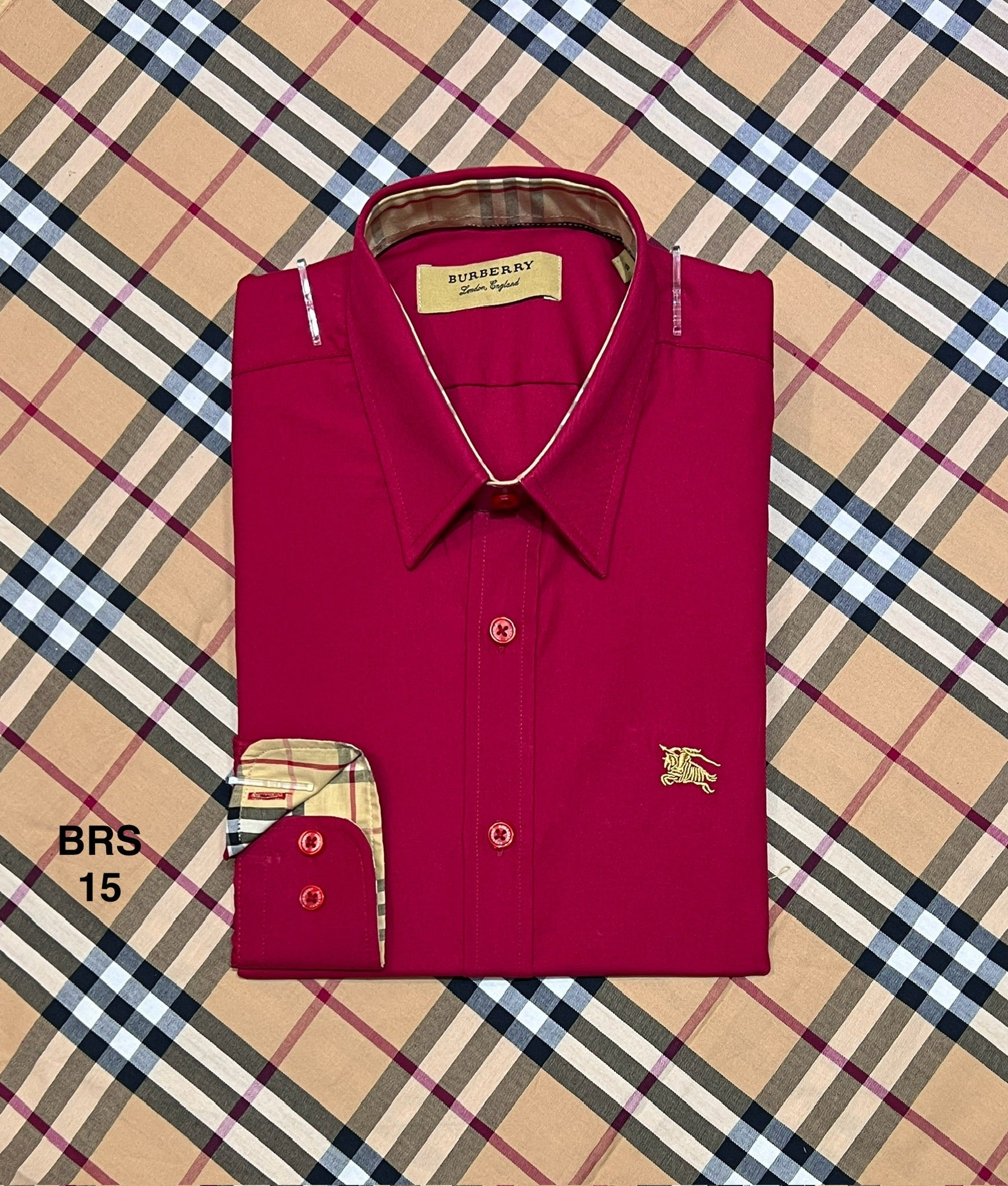 Signature Solid Shirt BRS Red 15 | Shirtology Bangladesh
