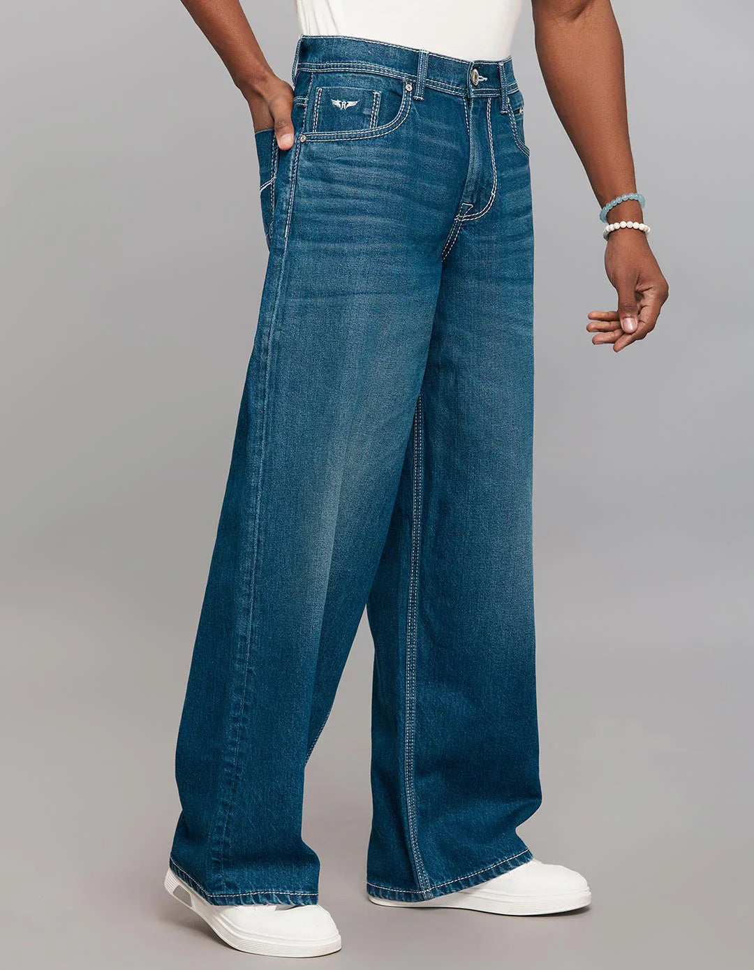 Extra Loose Fit Jeans - Medium Blue RJ6352