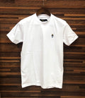 Premium Solid Bear Logo Tshirt RLBT White