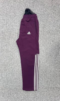 Performance Three-Stripe Half Style Track Pants maroon white