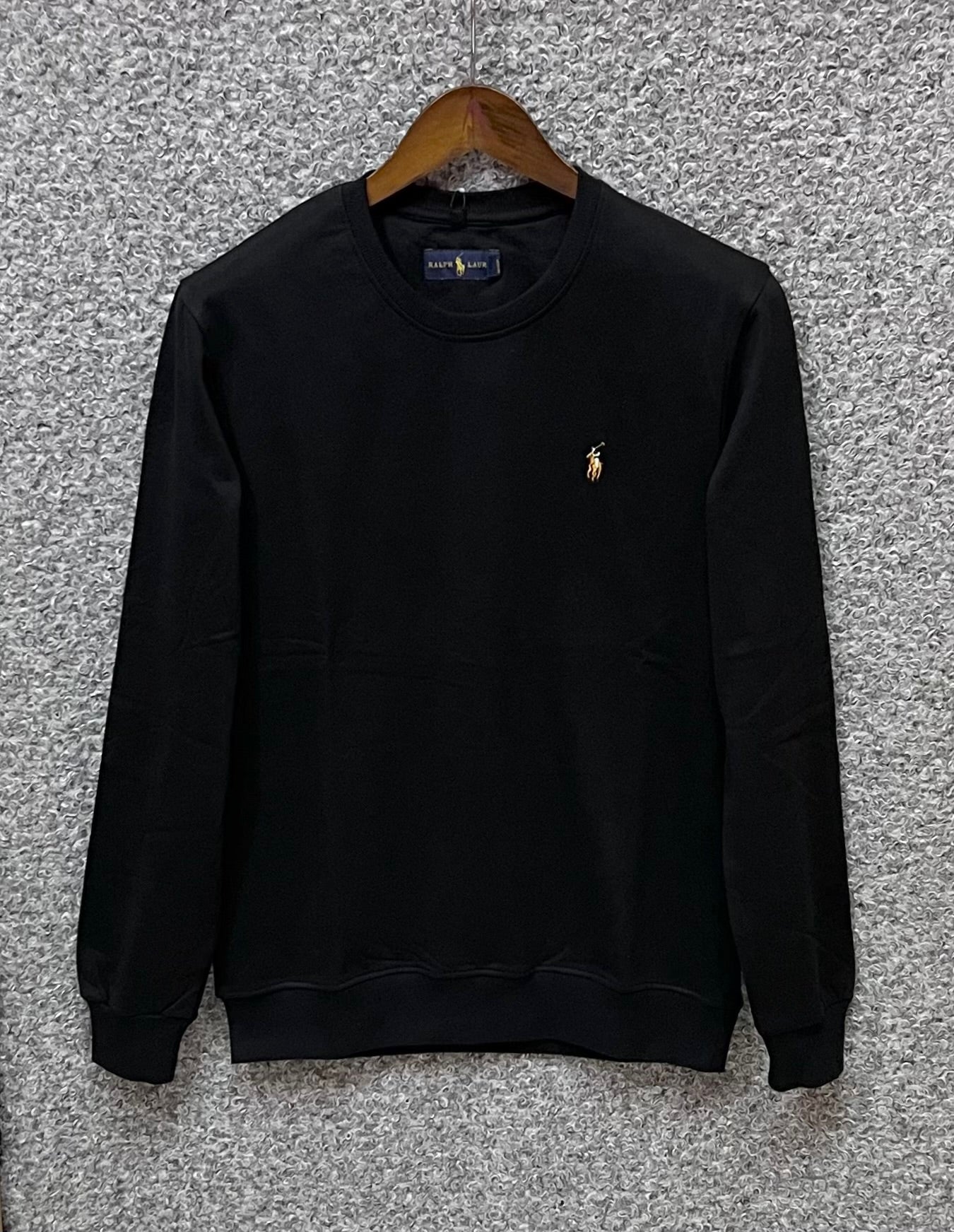 Premium Solid Sweatshirt RL Black