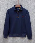 Premium Half Zip Pullover Jacket Navy PLJK 03