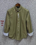 TMS Signature Solid Cotton Shirt oxford Olive | Solid Shirt | Shirtology Bangladesh