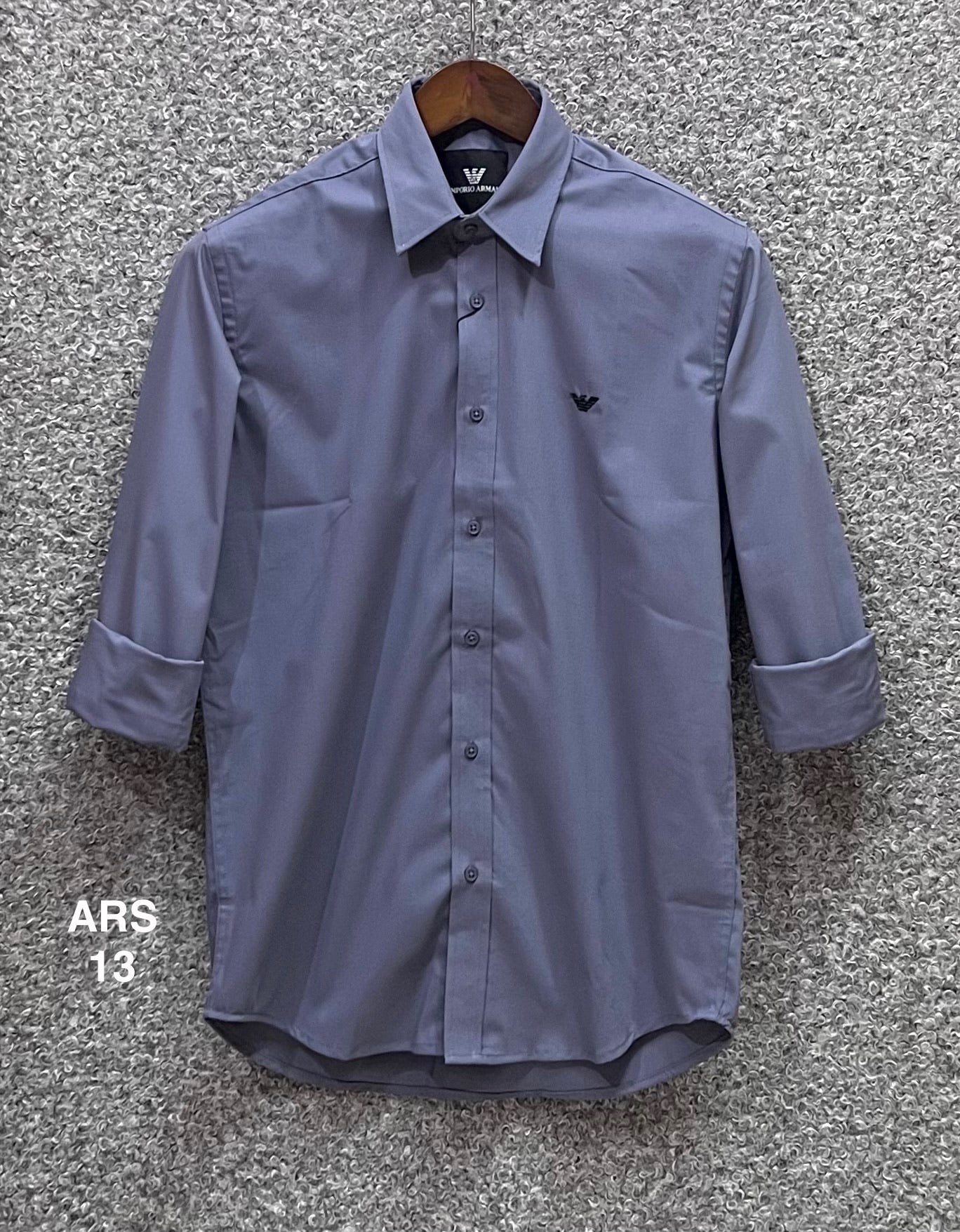 Iconic Solid Shirt ARMS 13 matching button