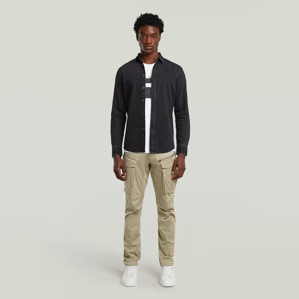 Rovic Zip 3D Tapered Pants Khaki