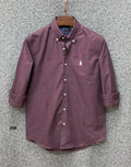 Premium Solid Logo Oxford Cotton Shirt RLS 228