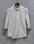 Premium Solid Oxford Cotton Shirt Ash | Solid Shirt | Shirtology Bangladesh