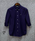 Premium Solid Oxford Cotton Shirt purple | Solid Shirt | Shirtology Bangladesh