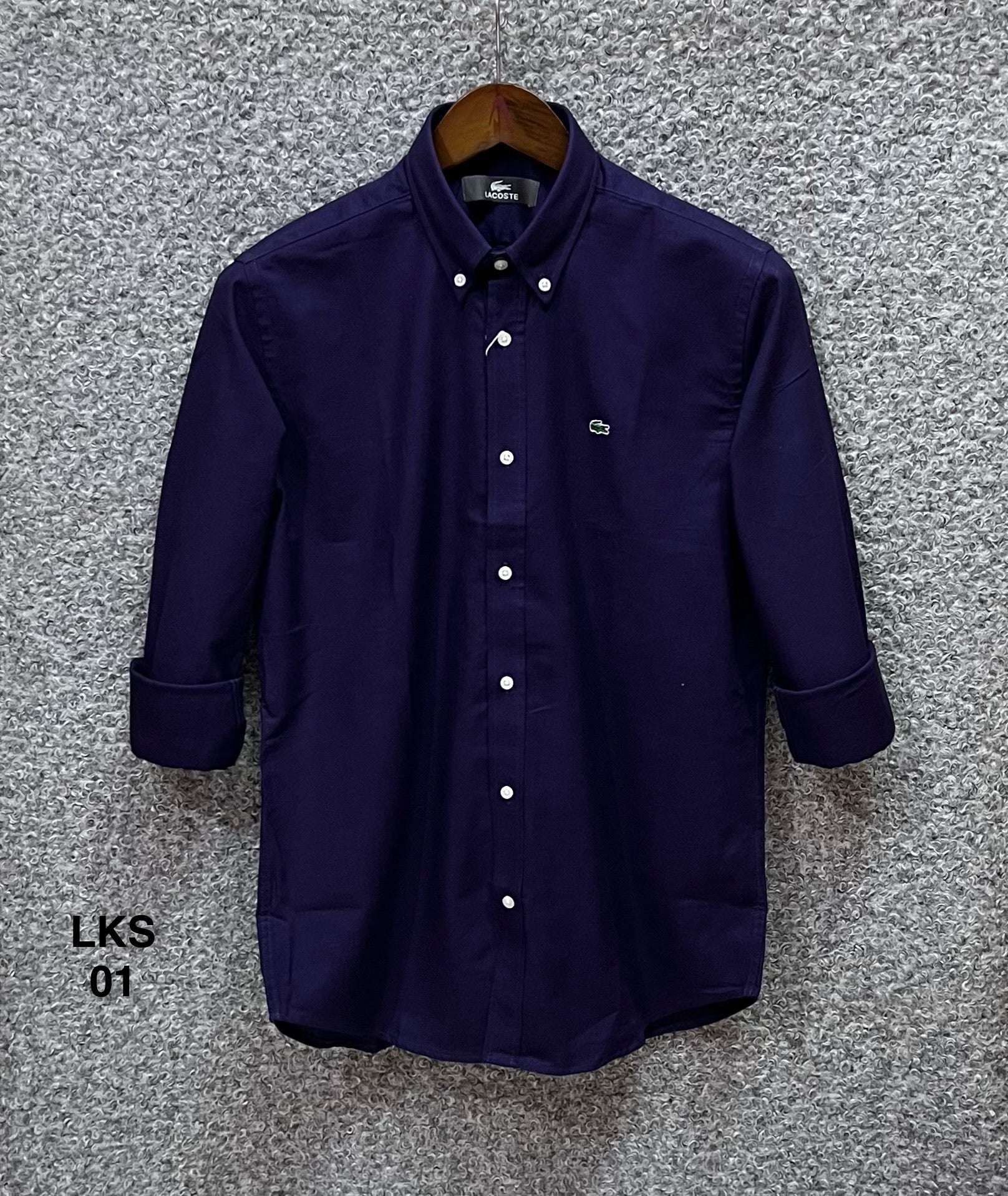 Premium Solid Oxford Cotton Shirt purple | Solid Shirt | Shirtology Bangladesh
