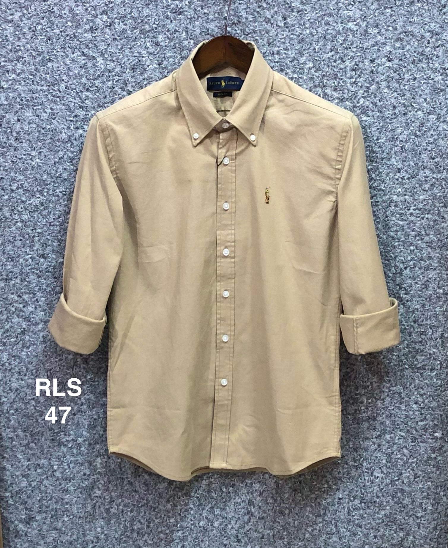 Premium Solid Oxford Cotton Shirt RLS biscuit 47 | Solid Shirt | Shirtology Bangladesh