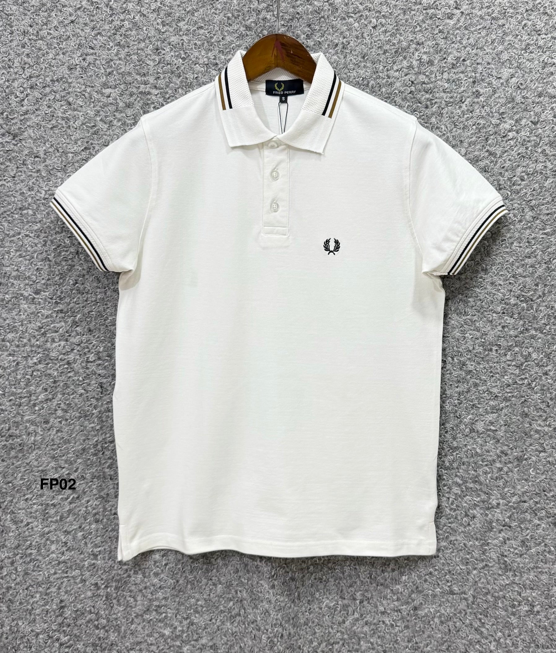Premium Ultra Heavyweight Luxury Finish Polo Tshirt FPPL White