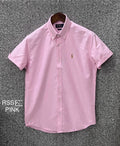Premium Half Sleeve Solid Shirt RLSS 28 pink