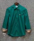 Signature Solid Shirt BRS stretch Green | Shirtology Bangladesh