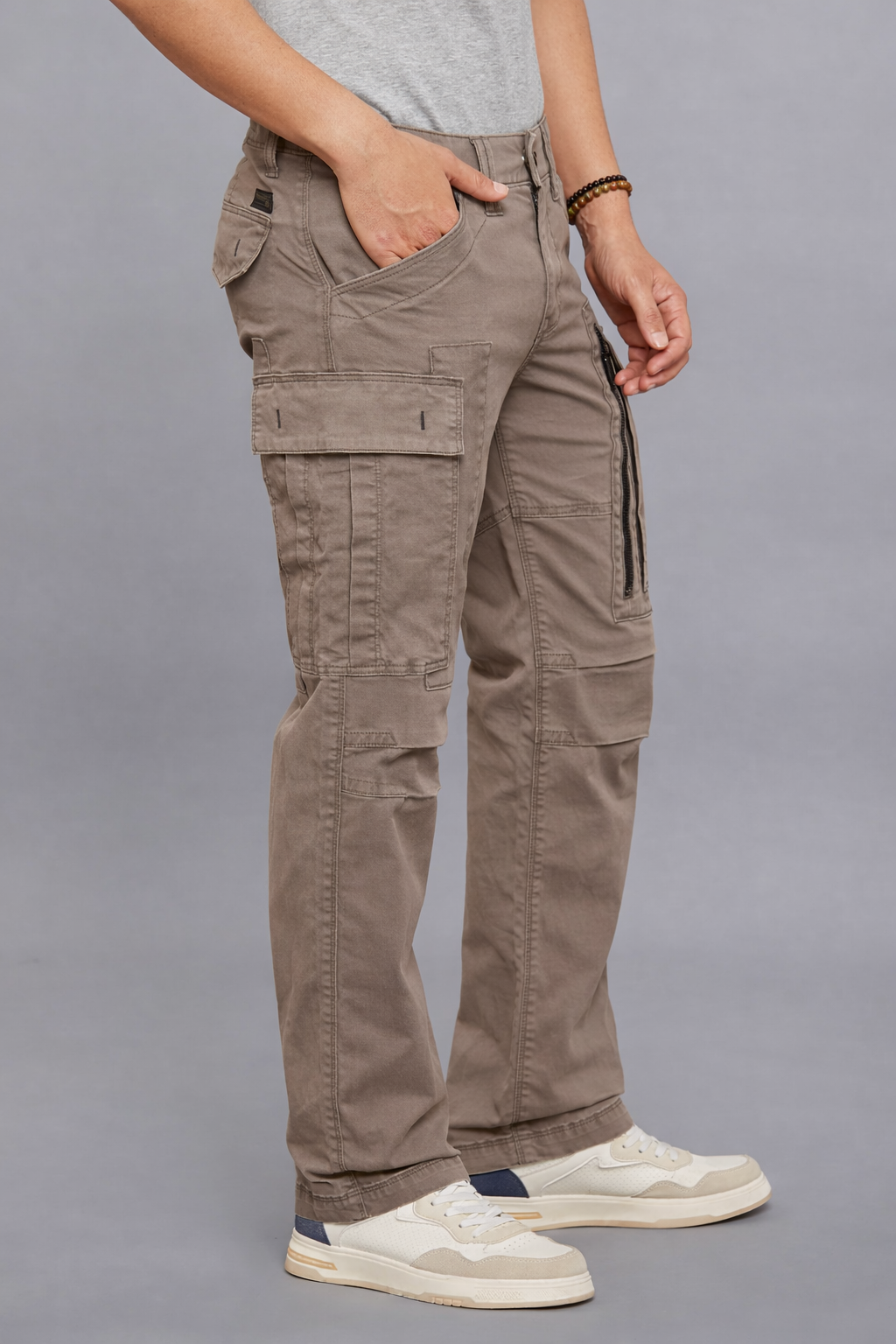 MOSS COMFORT STRAIGHT FIT STRETCH CARGO PANTS RJCP1366-moss | Shirtology Bangladesh