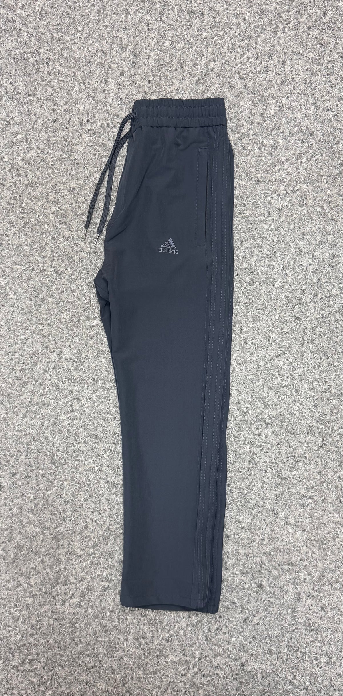Premium Matching Three Stripe Full Athletic Track Pant Ash ADTKPT
