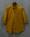 Premium Solid LOGO Oxford Cotton Shirt | Solid Shirt | Shirtology Bangladesh