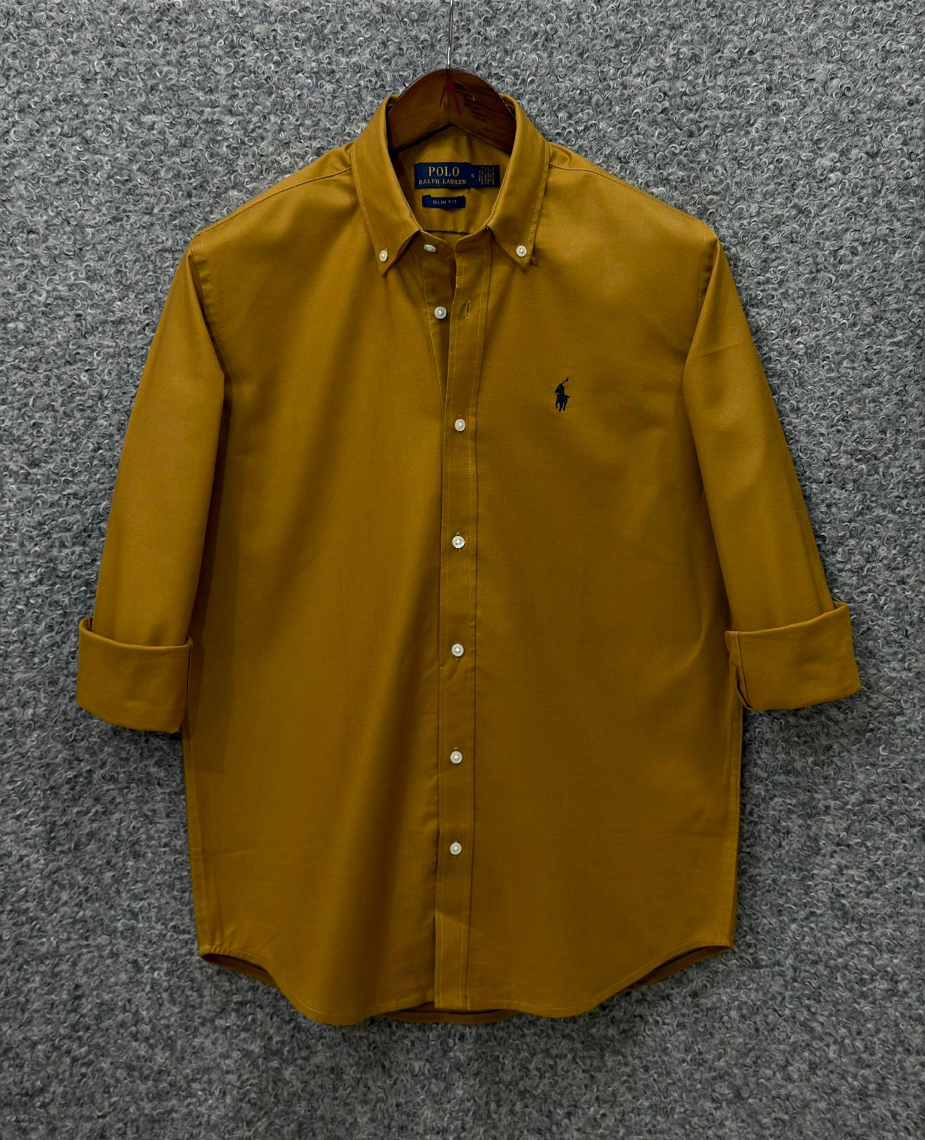 Premium Solid LOGO Oxford Cotton Shirt | Solid Shirt | Shirtology Bangladesh