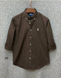 Premium Solid Logo Oxford Cotton Shirt RLS 230